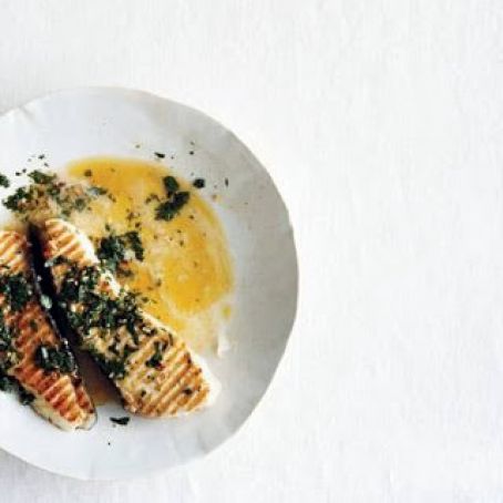 FISH  GRILLED HALIBUT w/CHIMICHURRI