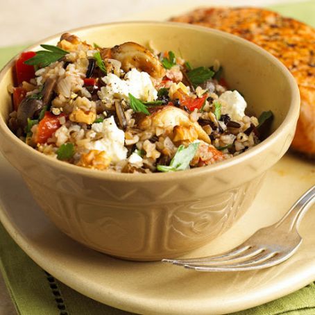 Bulgur-Mushroom Stovetop Pilaf