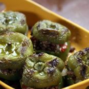 Stuffed Peppers with Lamb and Eggplant
