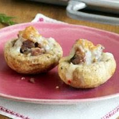 Sausage & Cheese-Stuffed Mushrooms
