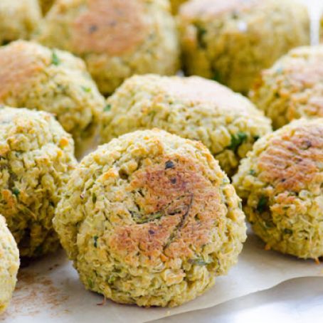 Quinoa Falafel with Tahini Sauce