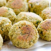 Quinoa Falafel with Tahini Sauce