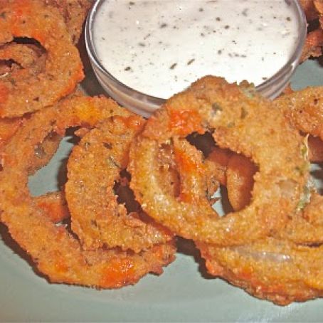 Crispy Old Fashioned Buffalo Onion Rings