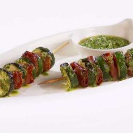 Grilled Zucchini and Prosciutto Skewers