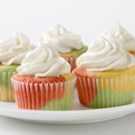 Tie-Dye Fruity Cupcakes