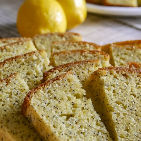 Glazed Lemon Poppy Seed Bread