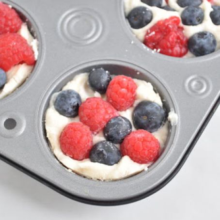 Coconut Berry Fudge Cups