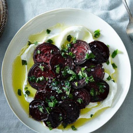 Yogurt and Beet Salad in the Persian Manner