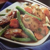 Coriander Velvet Chicken with Orange-Hoisin Sauce