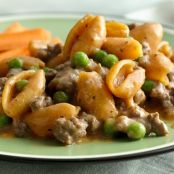 CHEESY ITALIAN SHELLS & PEAS