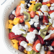 Fruit Salad with Creamy Poppy Seed Dressing