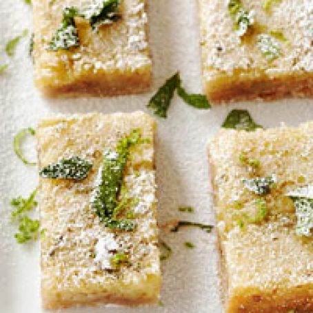 Pecan-Crusted Mojito Bars