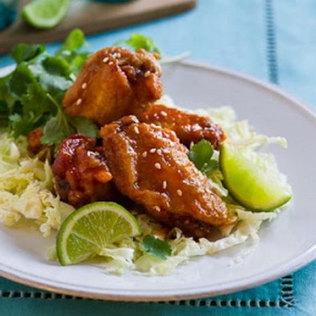 Honey Sriracha Chicken Wings