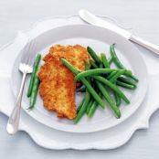 Chicken Cutlets with Buttered Green Beans