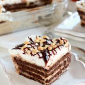 Peanut Butter Fudge Icebox Cake
