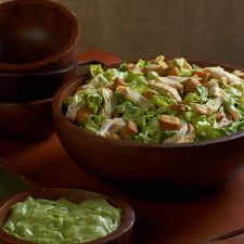 Chicken Caesar Salad with Avocado Dressing