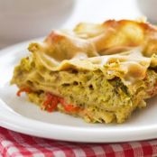 Easy Meat Free Lasagna with Veggies and Tofu - Aunt Connie's Corner