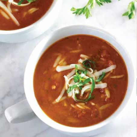 Fresh Tomato pasta Soup