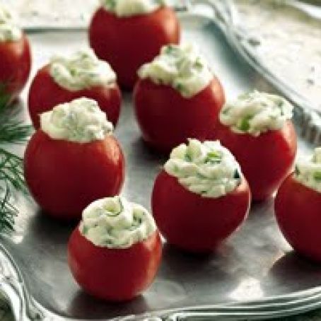 Cucumber-Dill Stuffed Cherry Tomatoes