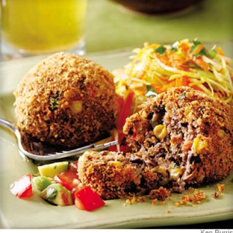 Black Bean Croquettes with Fresh Salsa