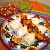 Yam and Black Bean Burritos