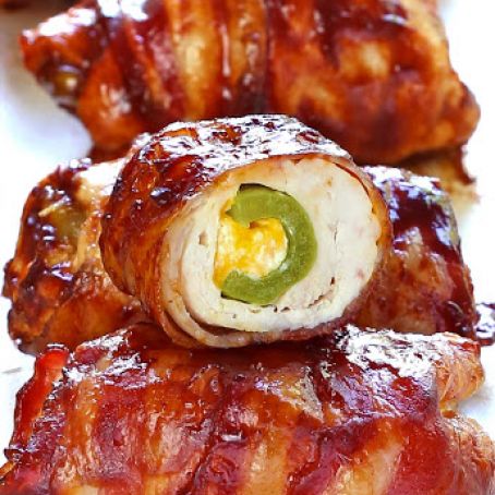 Bacon BBQ Chicken Bombs