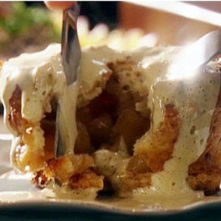 Apple Charlotte with Cinnamon Sabayon