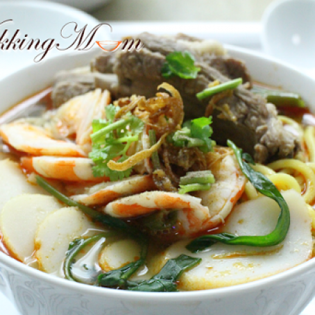 NOODLE - Prawn Noodles in Soup (with Prime Ribs)