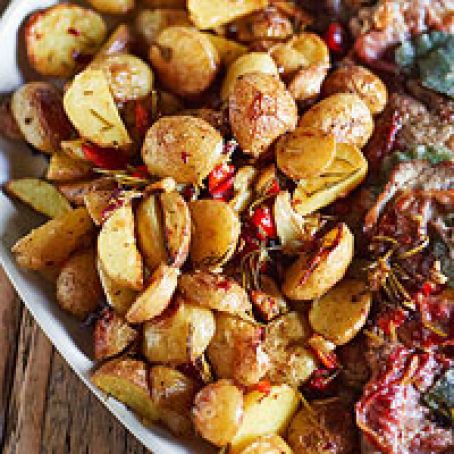 Roasted Potatoes & Peppers