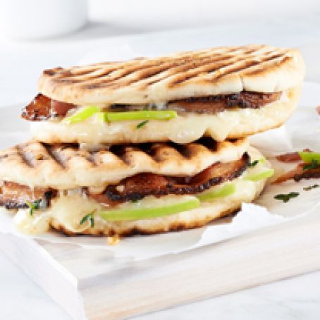 Bacon Cheddar Naan Grilled Cheese