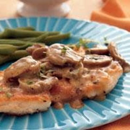 Dijon Chicken Smothered in Mushrooms