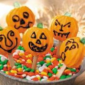 Pumpkin Cookie Pops