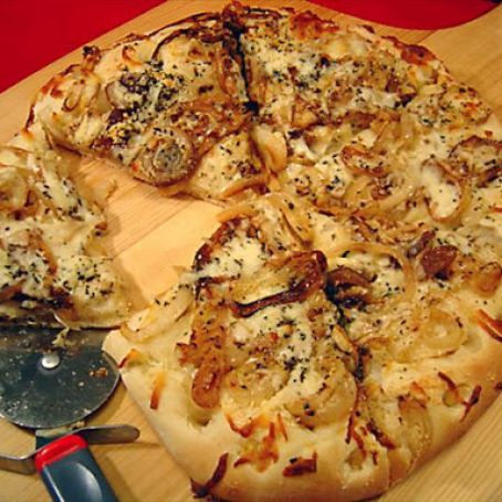 Caramelized Onion Focaccia ( Bread Machine)