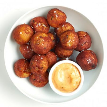 “Tater Tots” with Spicy Mayonnaise