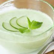 Cold Cucumber Mint Soup