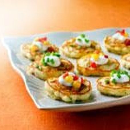 Southwestern Mini Corn Cake Appetizers