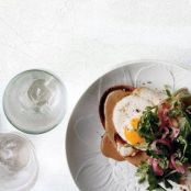 STOUT & CHEDDAR RAREBIT w/EGGS