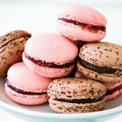 Raspberry Macarons