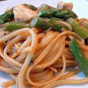 Sesame Noodles with Chicken & Asparagus