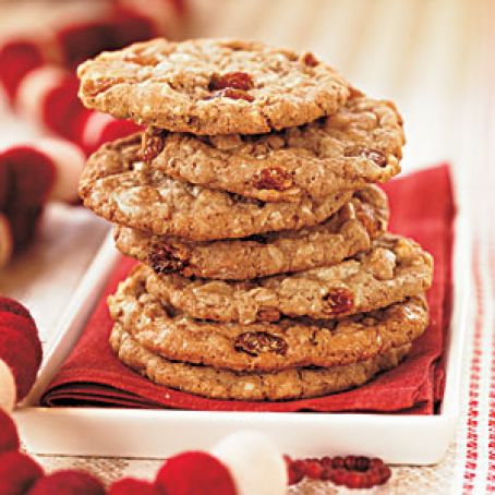 White Chocolate-Oatmeal-Raisin Cookies