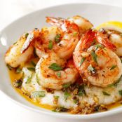 Lemon-Garlic Shrimp and Grits