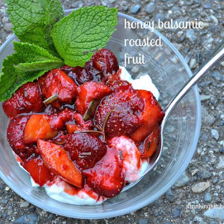 Honey Balsamic Roasted Fruit