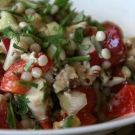 Chicken and Israeli Couscous Vegetable Salad Recipe