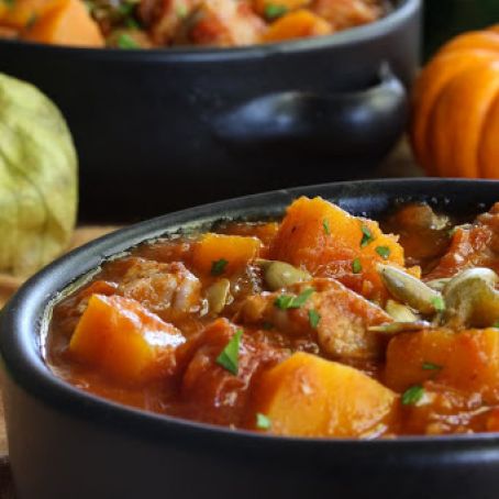 Pork, Poblano, and Pumpkin Stew