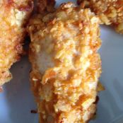 Potato Chip Crusted Chicken Tenders with Spicy Ranch Dip