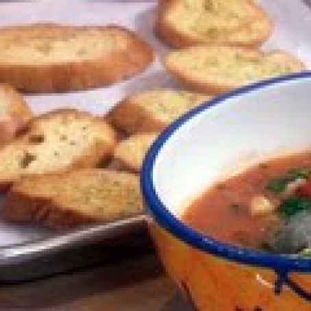 Cioppino Garlic Crostini
