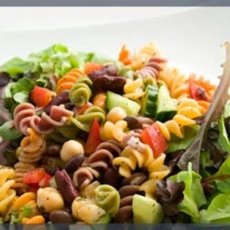 Sweet and Sour Vegetable Spiral Pasta Salad