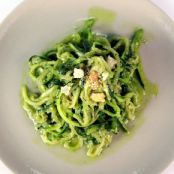 Zucchini Spaghetti with Arugula Pesto