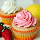 Strawberry Lemonade Cupcakes