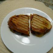 Beef Brats and Onion Panini